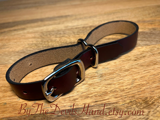 Leather Irish Eight Hand Cuffs - Ox Blood Chromexcel Horween Leather - (OBC-BE)