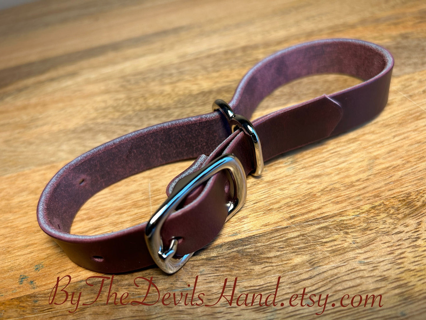 Leather Irish Eight Hand Cuffs - Cavalier Plum Purple - (CPP-BE)